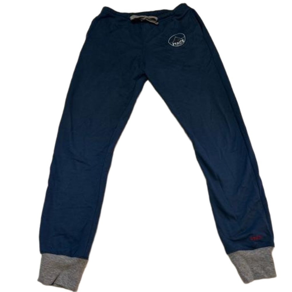 Peace Love World Blue  Sweatpants Lounge Pants  Size Small Drawstring Waist NEW